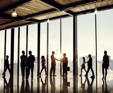 31335639 - group of business people in office building